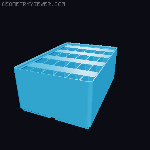 Gridfinity Ultra Light Bins - Divider Label Edition 3D model thumbnail