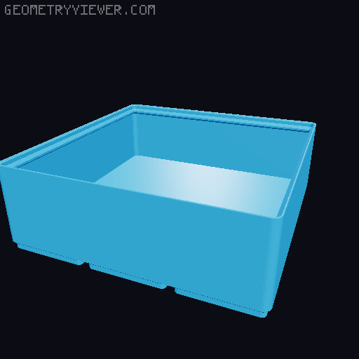 Systainer Mini Gridfinity (small + normal build plate) 3D model thumbnail
