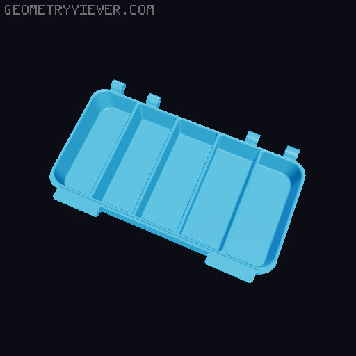 Organiser case 3D model thumbnail