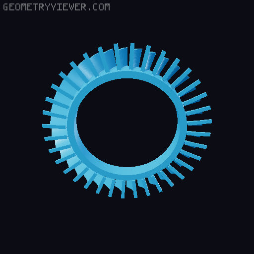 3D Printable Jet Engine 3D model thumbnail