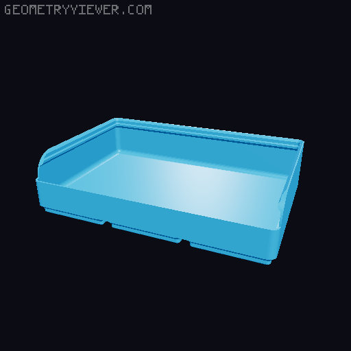 Gridfinity rouded bins collection all sizes 3D model thumbnail