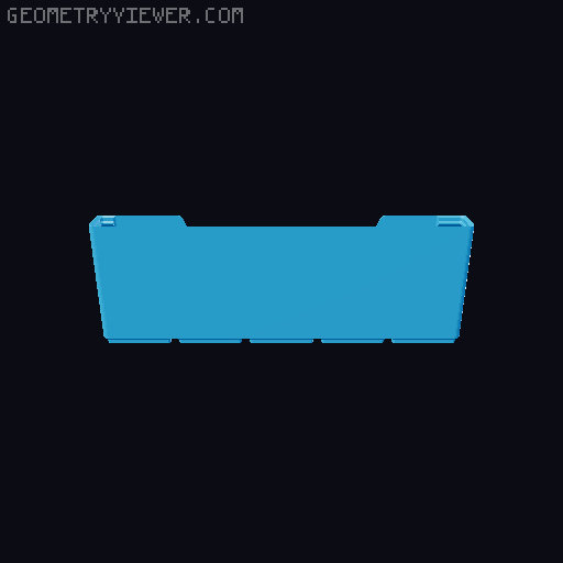 Gridfinity wall cutout collection 3D model thumbnail
