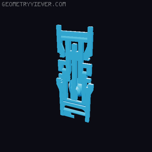 Print in Place "Pop-up" Catapult 3.1 | Trigger | Bigger Bucket 3D model thumbnail