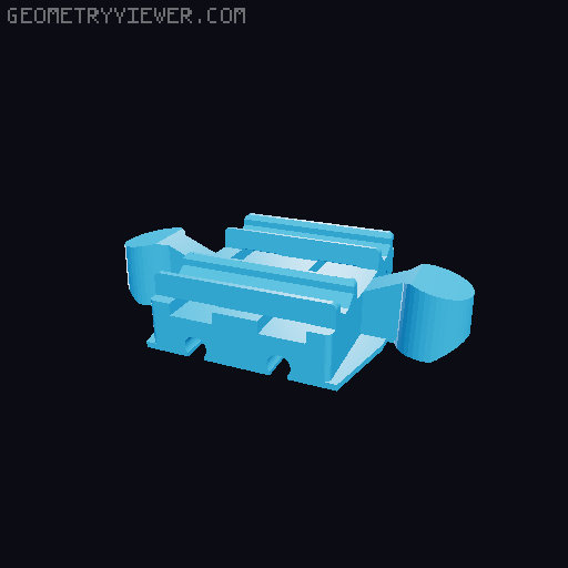 Wooden railway bridge system for Fischertechnik 3D model thumbnail