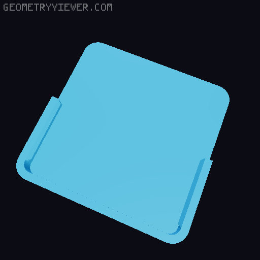 Material Swatch with Mounting Brackets 3D model thumbnail