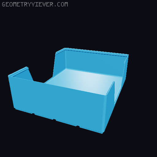 Gridfinity wall cutout collection 3D model thumbnail
