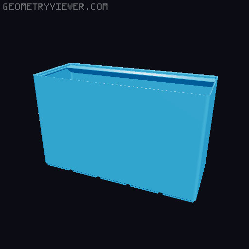 Gridfinity cups height 18 (130mm) collection 3D model thumbnail