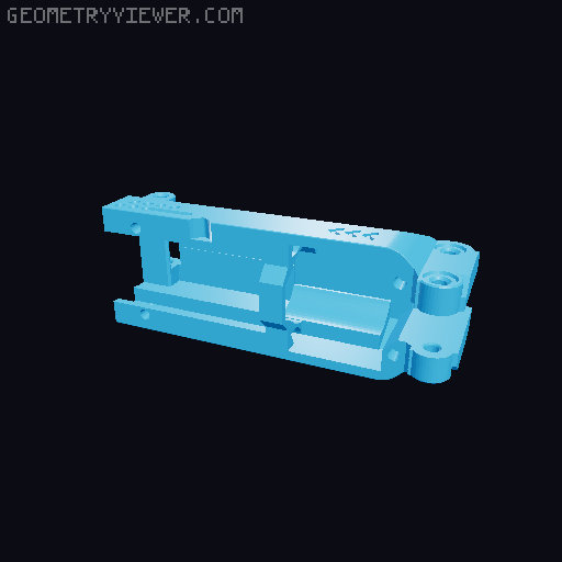 Protean select fire pusher cover variants 3D model thumbnail