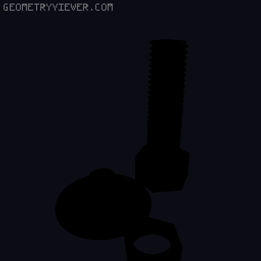 Screwable headset holder 3D model thumbnail