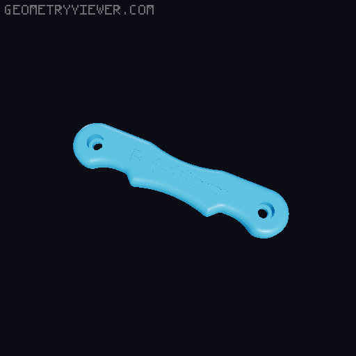 Radius Gauge 1-10mm w/ Larger Font 3D model thumbnail
