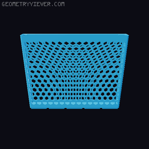 Gridfinity Hex Bins all sizes 3D model thumbnail