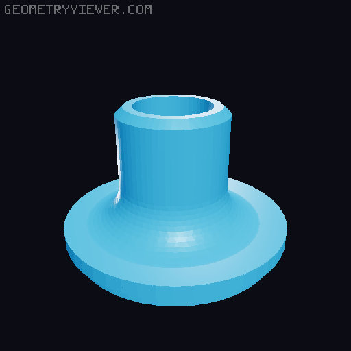 Yogurt cup tactical cover antenna  3D model thumbnail