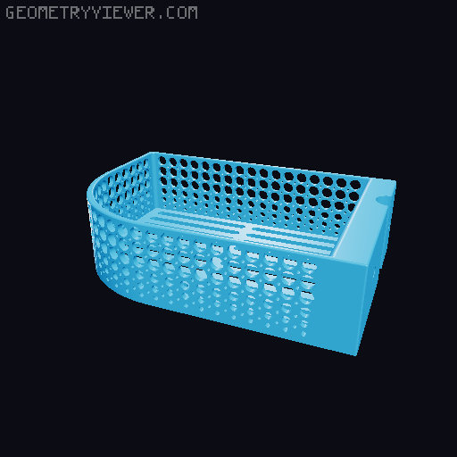 Shower Basket (XXL Circle Edition) 3D model thumbnail