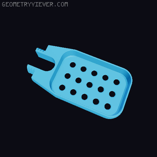 Sturdy soap and shampoo dish for your shower 3D model thumbnail