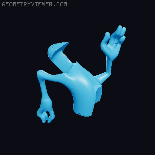 Wile E. Coyote 3D model thumbnail