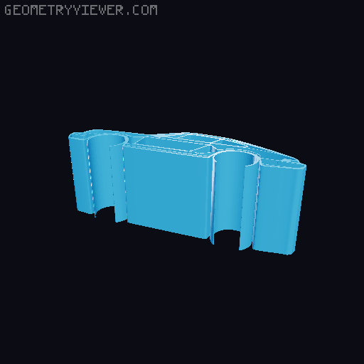 Car silhouettes! different models 3D model thumbnail