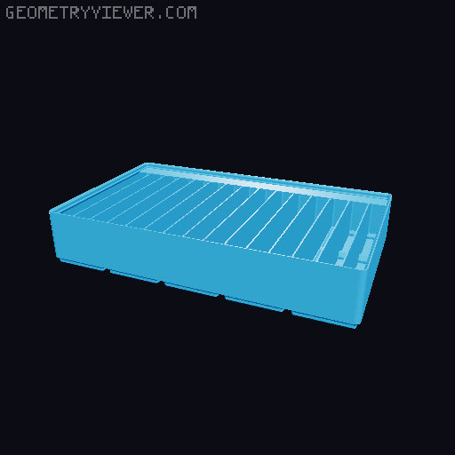 Gridfinity Ultra Light Bins - Divider Label Edition 3D model thumbnail