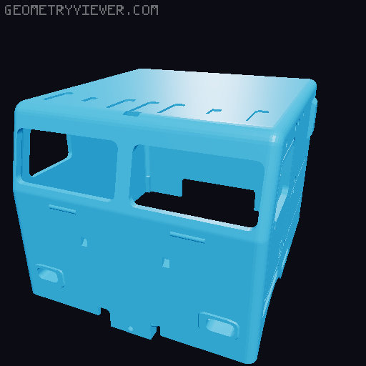 Cab Over Engine for the RC SemiTruck 3D model thumbnail