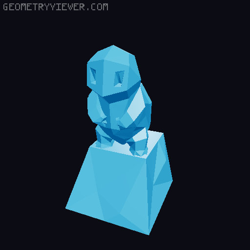 TECLAS ESTILO LOWPOLY 3D model thumbnail