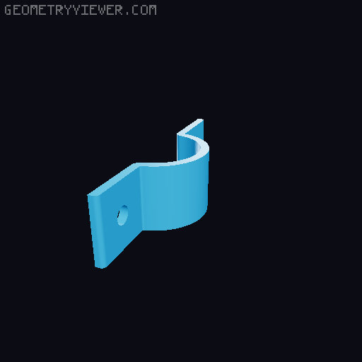 Cable Clamps Clips 3D model thumbnail