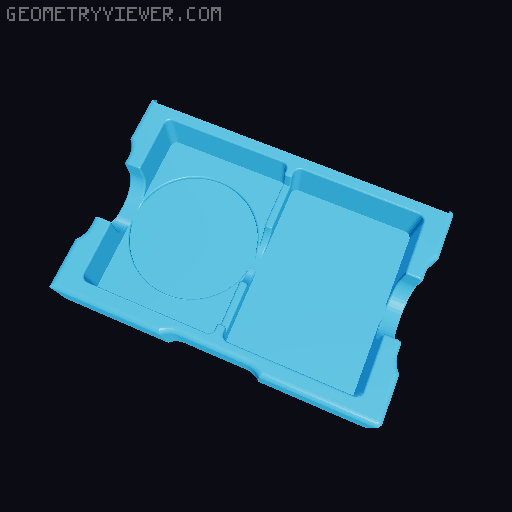 Photo Caddy Board Game Inserts 3D model thumbnail