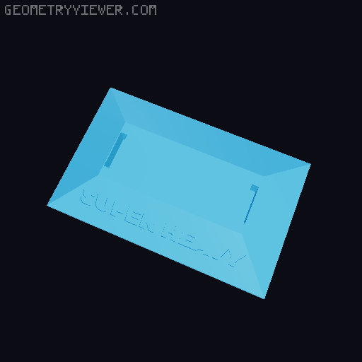 HORIZONTAL STAND FOR STARSHIP S24/B7 3D model thumbnail