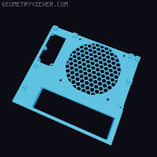 Network Storage - 4 Bay / 3.5" / ITX NAS 3D model thumbnail