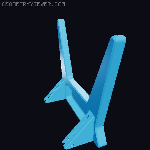 HSW Large Display Stand (225x225 Remix) 3D model thumbnail