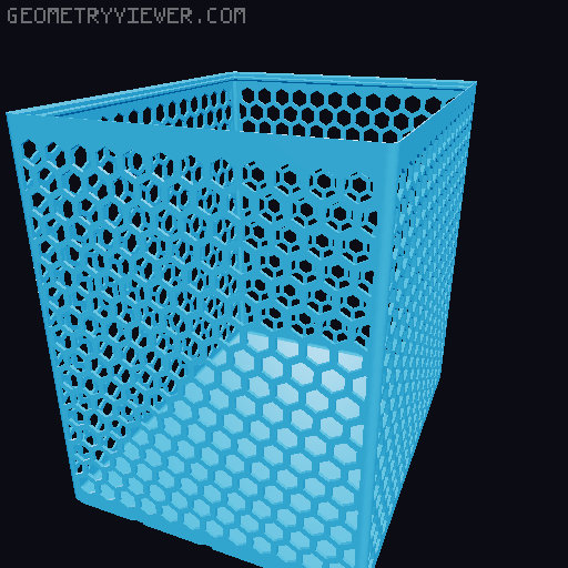Gridfinity Hex Bins all sizes 3D model thumbnail