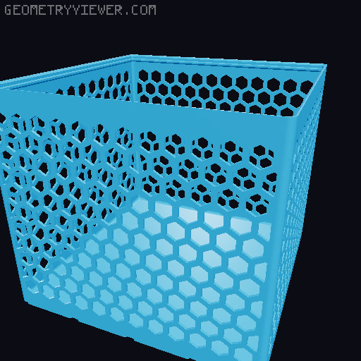 Gridfinity Hex Bins all sizes 3D model thumbnail