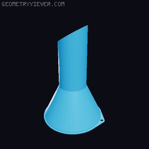 Funnels. Various sizes 25mm to 200mm 3D model thumbnail
