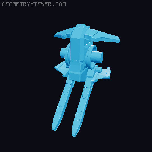 Gundam 3D model thumbnail