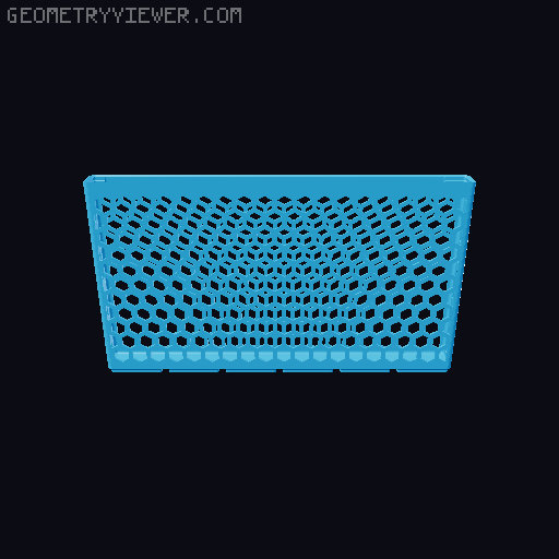 Gridfinity Hex Bins all sizes 3D model thumbnail