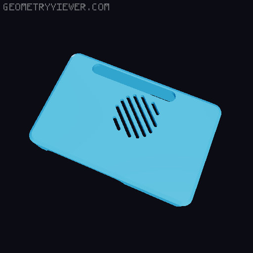 Remix of Raspberry Pi 5 Case Pineboards NVME 3D model thumbnail