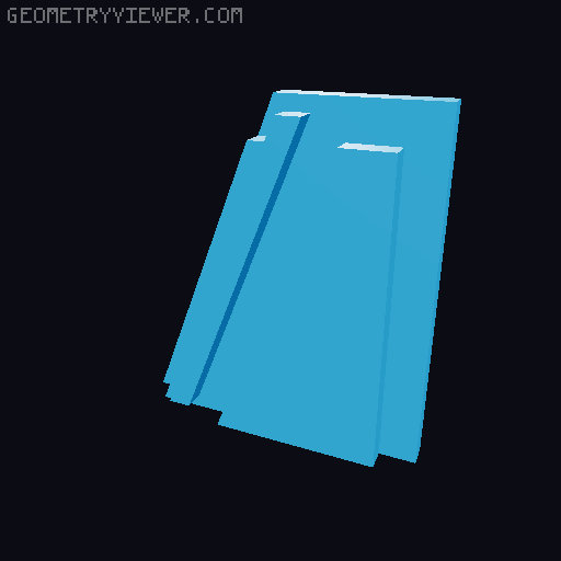 Customizable Name Plate 3D model thumbnail