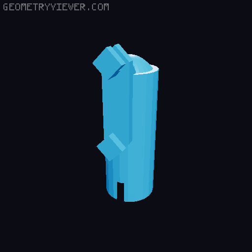 Tower Attachment for rcmz Print in Place Dice Tower 3D model thumbnail