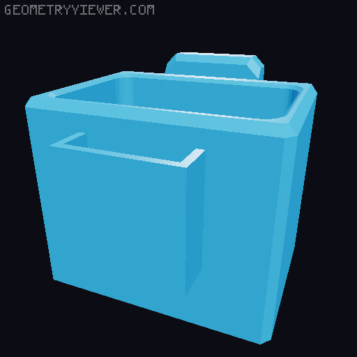 Vacuum Pump Container 3D model thumbnail