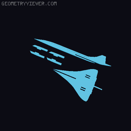 Concorde Kit Card 3D model thumbnail