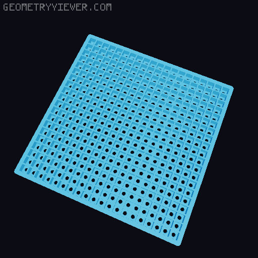 Customizable pixel box on desk v2.0 - different sizes 3D model thumbnail