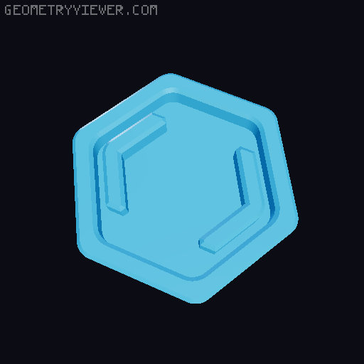 Zipper Puller 3D model thumbnail