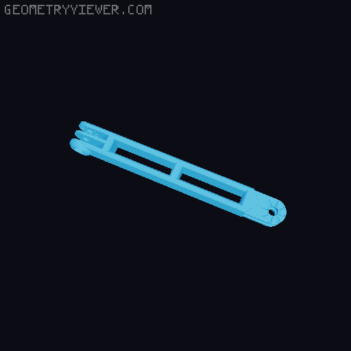 Anti-droop detented arms for Modular Mounting System 3D model thumbnail