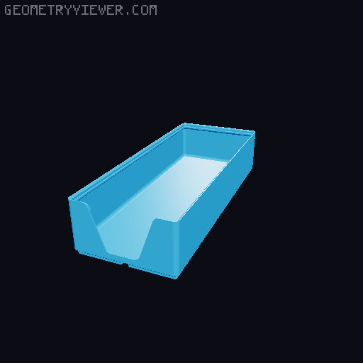 Gridfinity wall cutout collection 3D model thumbnail
