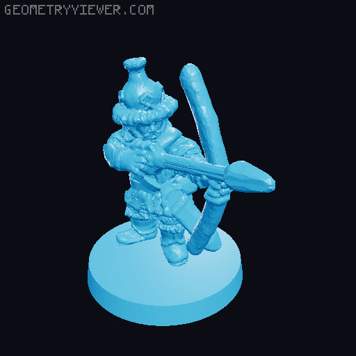 Lake-Town Archers 10mm Scale 3D model thumbnail