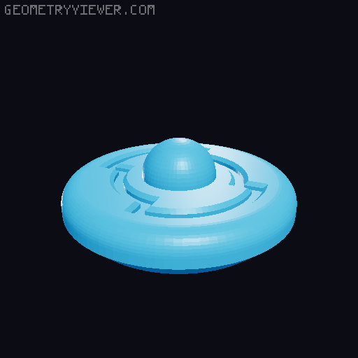 Spaceship Cosmic Encounter - ( Nave ) 3D model thumbnail
