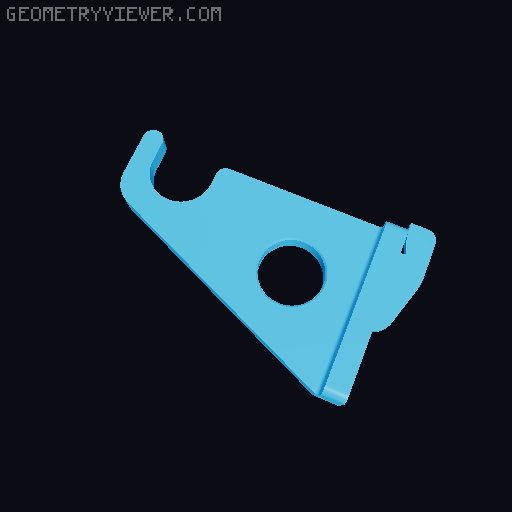 DDD Printable Wall Control System 3D model thumbnail
