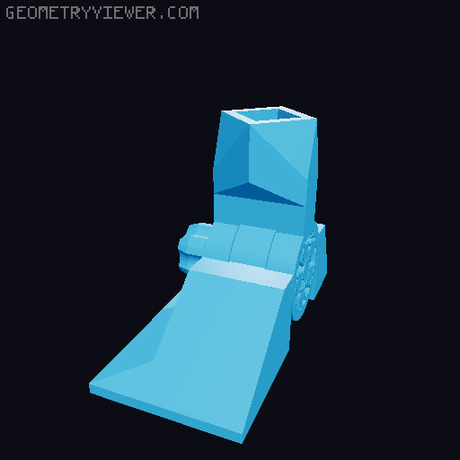 Modular Toy Robot 3D model thumbnail
