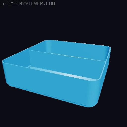 Lego Sorting Trays with divider 3D model thumbnail