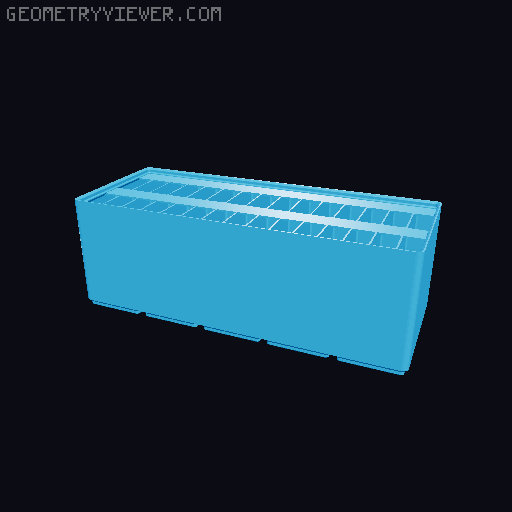Gridfinity Ultra Light Bins - Divider Label Edition 3D model thumbnail