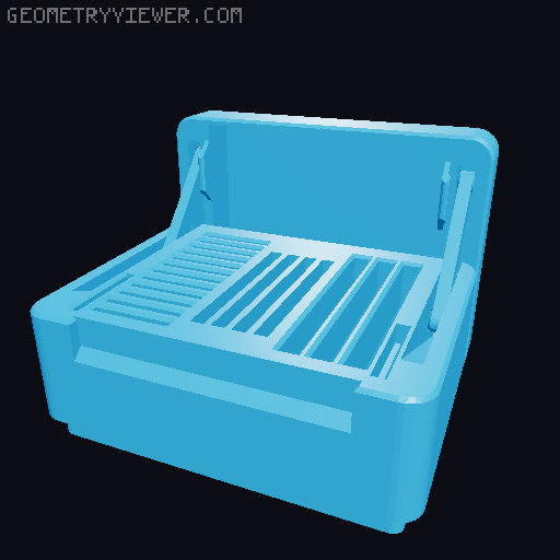 Caja para tarjetas SD, Micro SD y XD (Remix Gridfinity) / SD, Micro SD, and XD Card Box (Gridfinity Remix) 3D model thumbnail