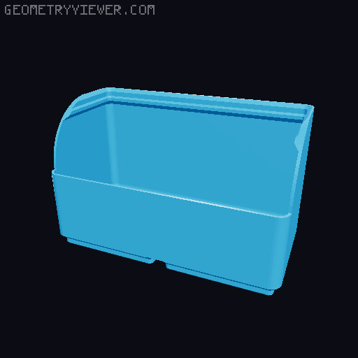 Gridfinity rouded bins collection all sizes 3D model thumbnail